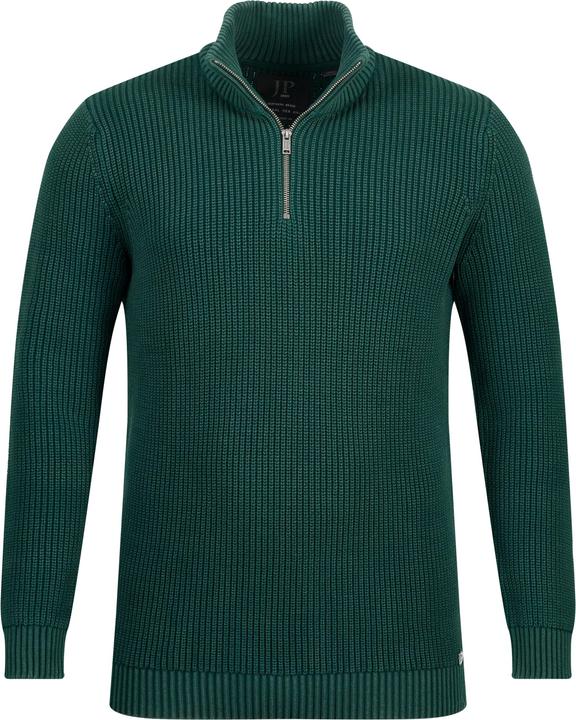 Image du produit JP1880 Pull camionneur délavage stonewashed, avec col montant zippé (3XL)