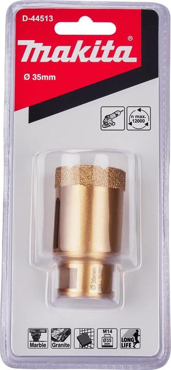 Image du produit Makita Couronne de forage creuse diamantée 35mm M14 (35 mm)
