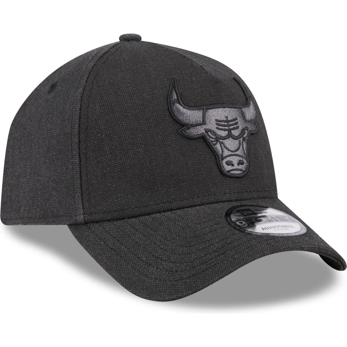 New Era, Herren, Cap, A-Frame Trucker Leinen Cap - Chicago Bulls schwarz, Schwarz, (One Size)