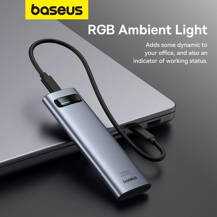 Productafbeelding Baseus SSD-behuizing FlyJoy (grijs) (M.2 2230, M.2 2242, M.2 2260, M.2 2280)