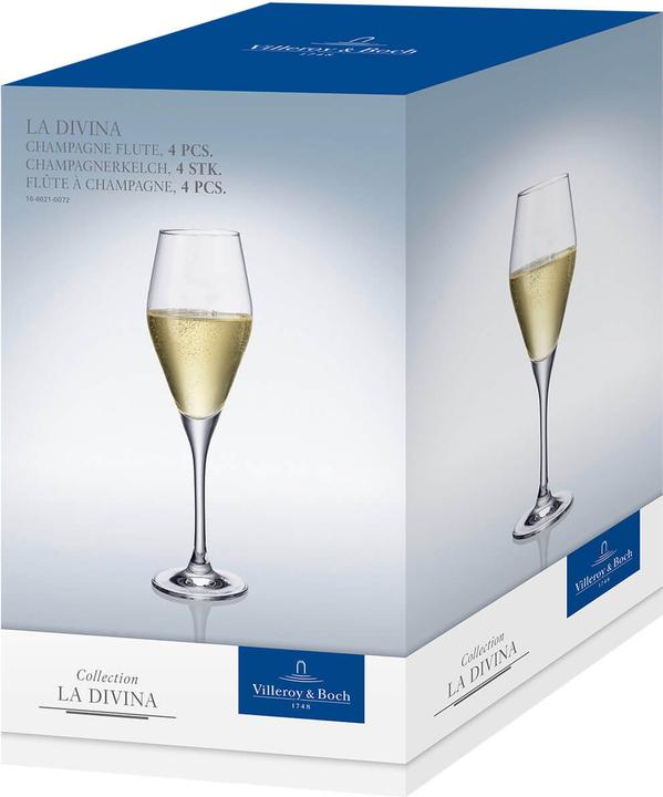 Actual product image Villeroy & Boch La Divina (26 cl, 4 Glasses, Champagne glasses)