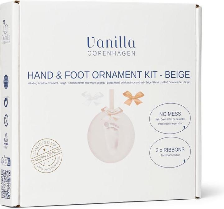 Copenhagen Vanilla - Hand & Foot Clay Kit - Beige - Ø11 cm