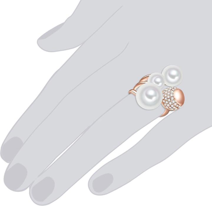 Image du produit Lulu & Jane Femmes laiton verre perle de coquille or rose - 29485 (52)