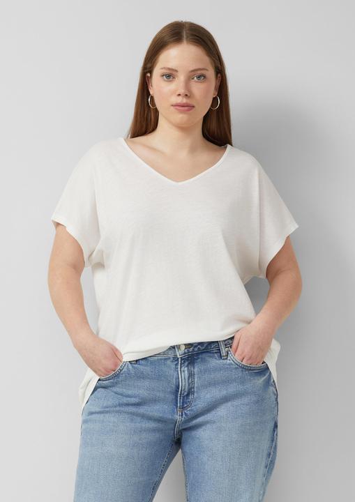 Produktbild s.Oliver Baumwollshirt mit Spitzeneinsatz (52)