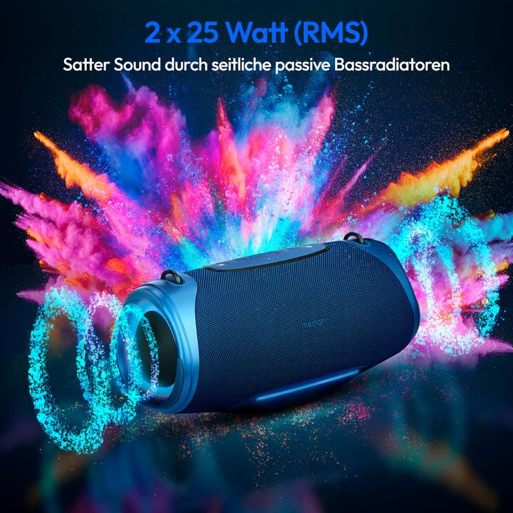 Actual product image Medion LIFE® P61762 Portable Bluetooth® speaker (47 h)