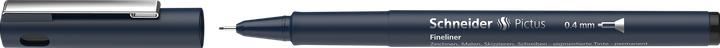 Produktbild Schneider Fineliner Pictus, 0,4 mm, schwarz (Schwarz, 1 x)