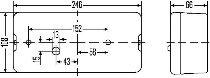 Actual product image Hella Tail light left bulb technology for DAF TERBERG-BENSCHOP