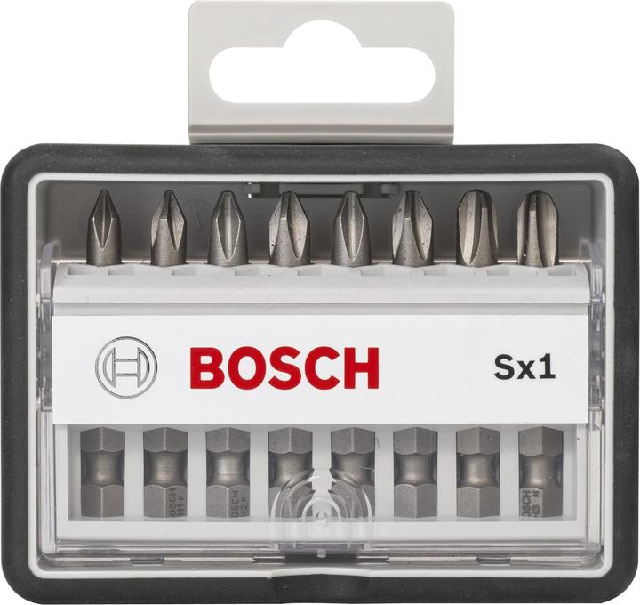 Produktbild Bosch Professional Zubehör 8-tlg. Schrauberbit-Set, Robust Line, Sx PH, Extra Hard-Ausführung (Kreuz Phillips PH)