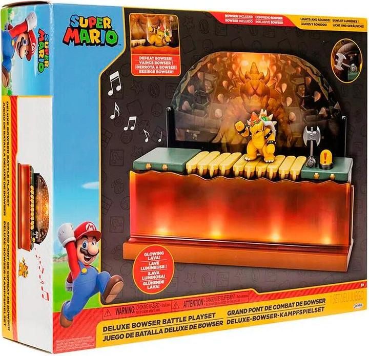 Image du produit Jakks Pacific Super Mario - 2,5 Deluxe Bowser Battle Playset (418604)