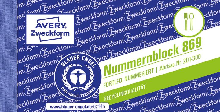 Voedingswaarden en ingrediënten Avery Doel cijferblok 1 (1000 x)