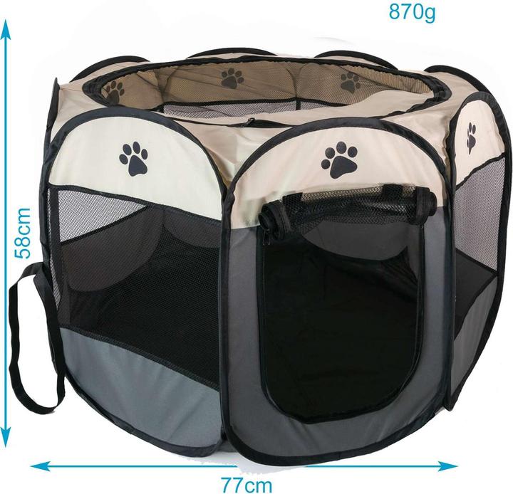 Actual product image Intirilife Pet Playpen Play Tent (Dog tent)