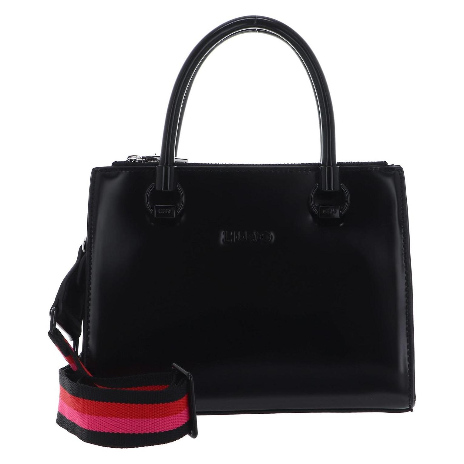 Liu Jo, Damen, Handtasche, Manhattan Satchel Double Zip, Schwarz