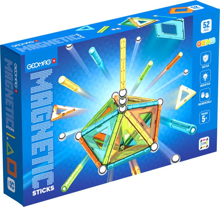 Productafbeelding Geomag Gems Magnetic building set, 52 pieces
