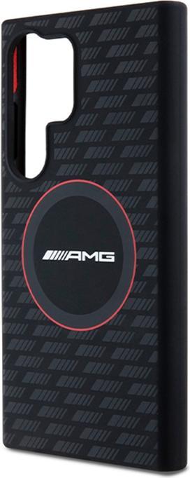 Actual product image Mercedes AMG AMHML23SMRK S928 czarny/black hardcase Silicone Carbon Pattern MagSafe (Samsung Galaxy S24 Ultra)
