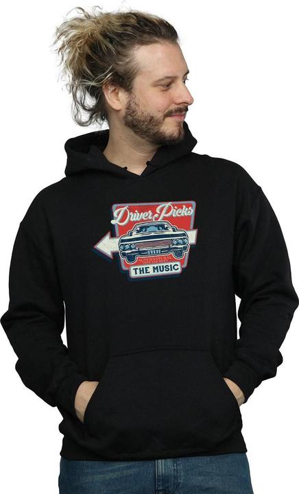 Actual product image Supernatural Mens Driver Picks The Music Hoodie (S)