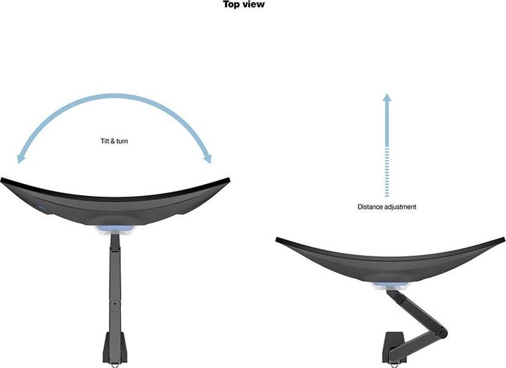 Actual product image Multibrackets M Gas Lift for 49" Samsung G9 (Table, 49", 21 kg)