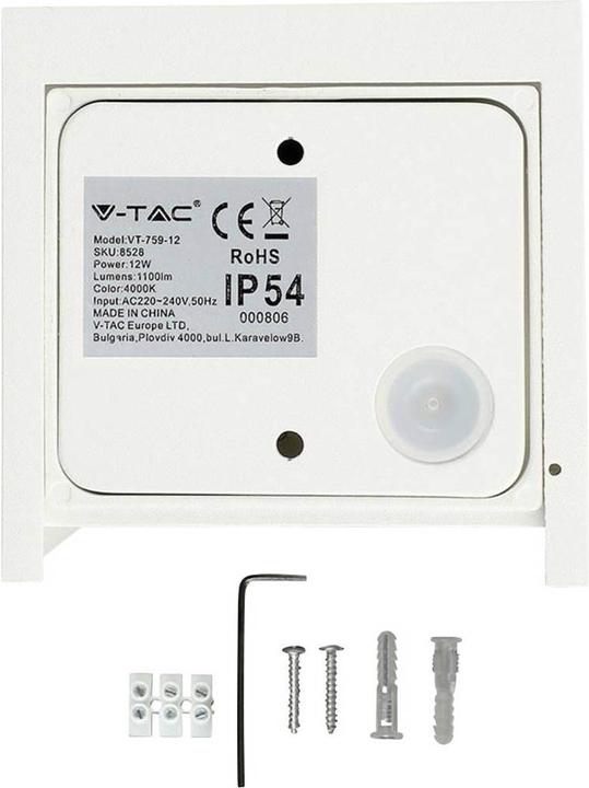 Produktbild V-TAC V TAC LED Wandleuchte VT 759 12 Up Down (1100 lm)