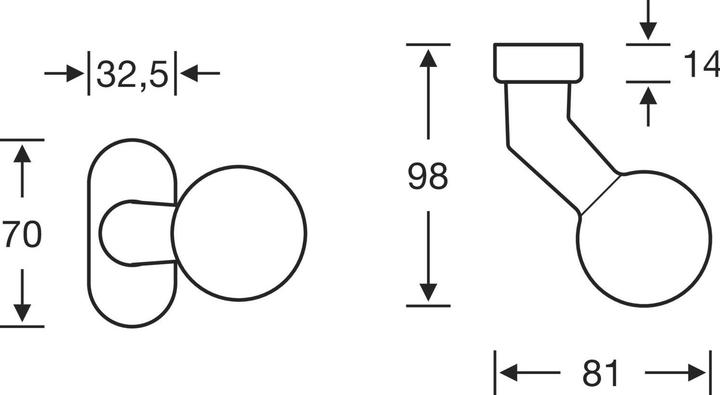 Produktbild FSB Profiltürknopf 07 0846 Material Edelstahl 6204 fest (Türknopf)