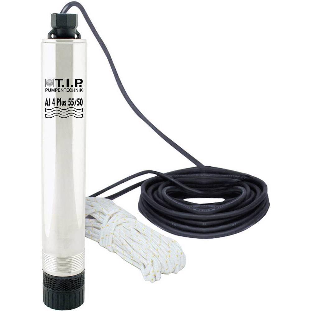 TIP Pumpen, Wasserpumpe, Tiefbrunnenpumpe AJ 4 Plus 55/50 (Gartenpumpe)