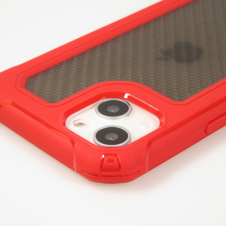 Actual product image PhoneLook Coque Cover Military Élite avec dos en carbone semi-transparent (Apple iPhone 14)