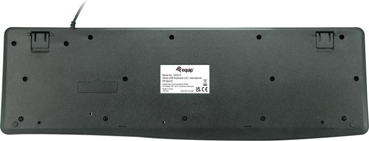Actual product image equip Wired USB Keyboard black,US Layout (US, Cable)
