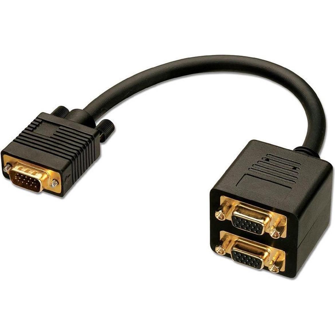 Lindy Cavo splitter (0.18 m), Cavo video, Nero