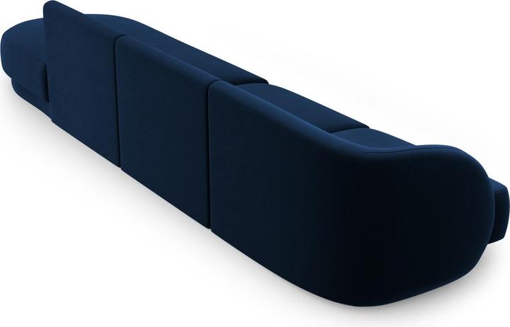 Actual product image Micadoni Right Velvet Sofa, "Miley", 4 Seats, 323x90x70Made in Europe (Modular sofa, 4-seater)