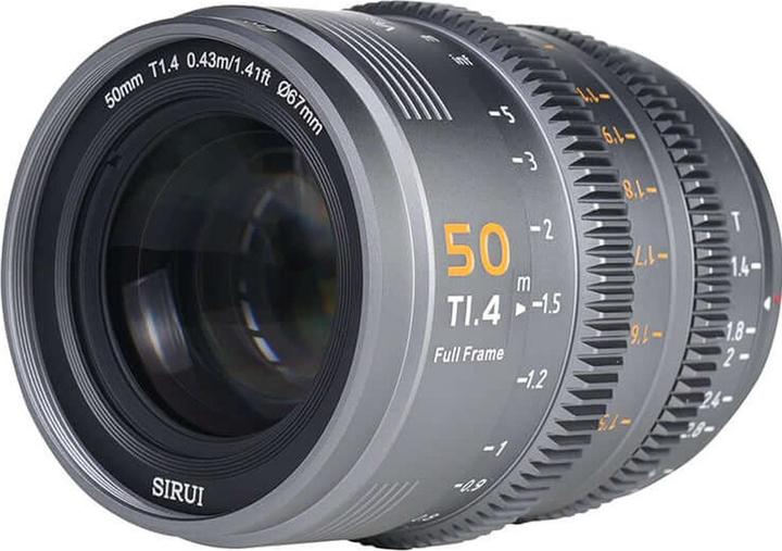 Produktbild Sirui VP-1-50G VISION PRIME T1.4 Vollformat Cine Lens 50mm grau (Canon RF, Leica L, Nikon Z, Sony E, Vollformat)