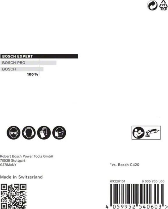 Actual product image Bosch Professional Zubehör EXPERT M480 Sanding net for delta sander, 93 mm, G 240, 5-pcs. (240)