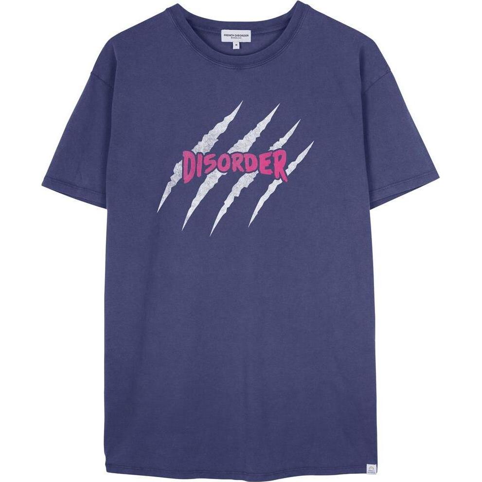French Disorder, Damen, Shirt, t-shirt damen mika washed disorder, Blau, (L)