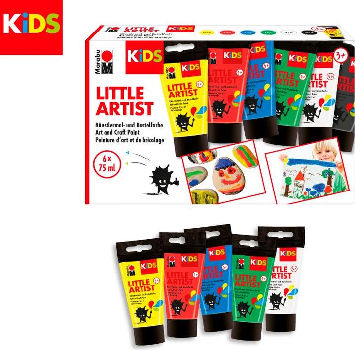 Image du produit Marabu Little Artist Sort 6x75ml (Multicolore, 450 ml)