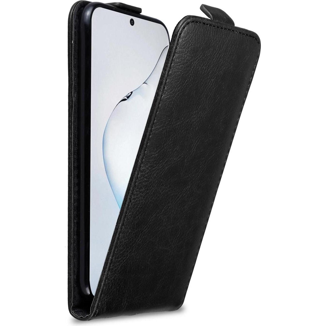 Cadorabo Flip wie Invis Cover (Samsung Galaxy Note 10+), Smartphone Hülle, Schwarz
