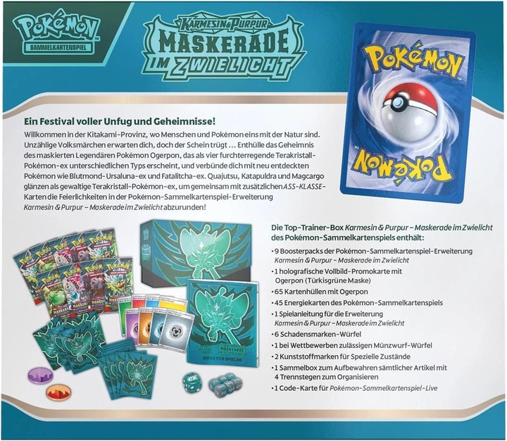 Produktbild Pokémon Twilight Masquerade (Deutsch, Elite / Top Trainer Box)