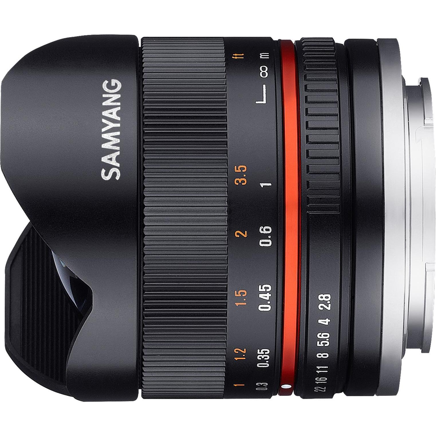 Thumbnail - Samyang 8mm f/2.8 II, Sony E (Sony E, APS-C / DX), Objektiv, Schwarz