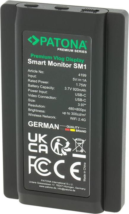 Image du produit Patona Vlog Display Smart Monitor SM1 (3.97")