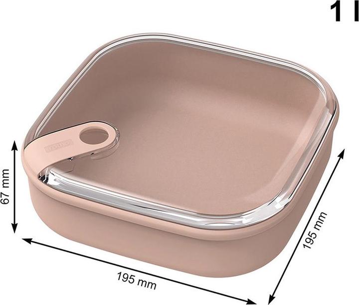 Produktbild Rotho Frischhaltedose 1 l flach ELA (1 l)