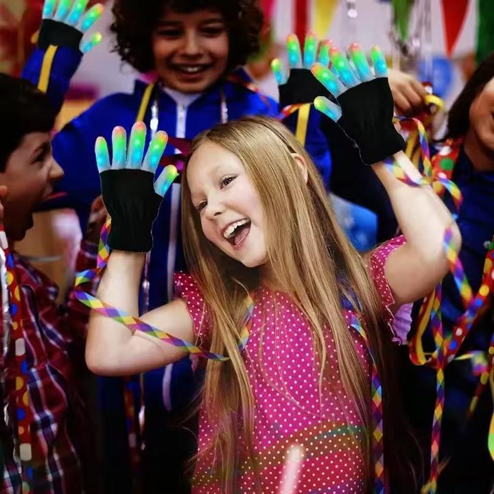 Produktbild Cbx LED Handschuhe, Leuchtende Handschuhe mit 7 Farbmodi (One Size)