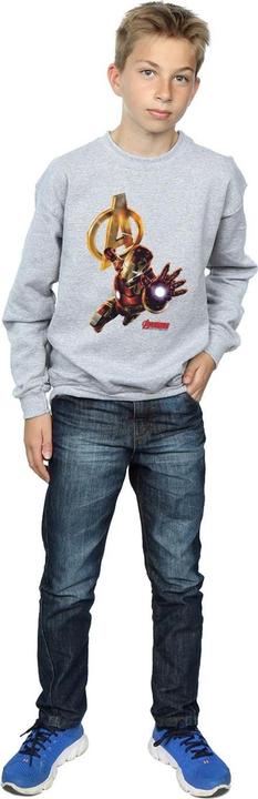 Actual product image Boys Iron Man Pose Sweatshirt (116)