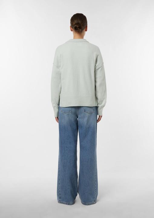 Immagine prodotto Comma Strickpullover Polopullover aus Baumwollmix mit modernem V-Ausschnitt und Cashmere Touch (36)