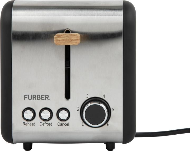 Image du produit Furber Wasserkocher, Standmixer und Toaster Set, Schwarz matt