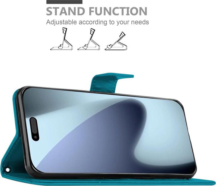 Actual product image Cadorabo Cover flowers pattern (Apple iPhone 17 Pro)