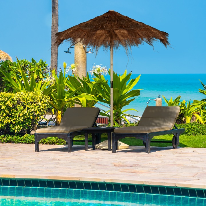 Actual product image Relaxdays Hawaiian parasol (2.15 m)