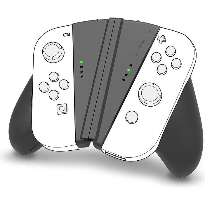 Speedlink V-GRIP 2in1 Handle JoyCons (Switch), Gaming Controller, Schwarz