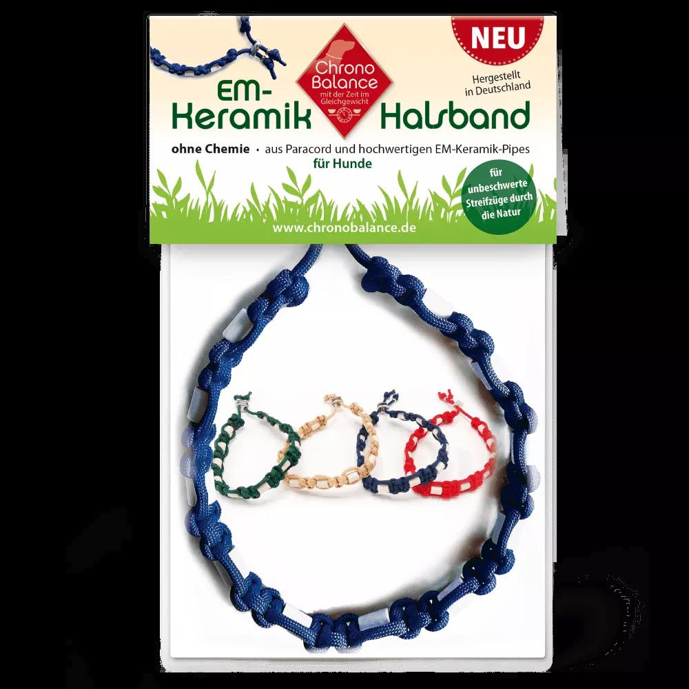 ChronoBalance EM-Keramik-Kette Blau- 51-55 cm (52, 54, Hund, Allgemein), Halsband + Leine