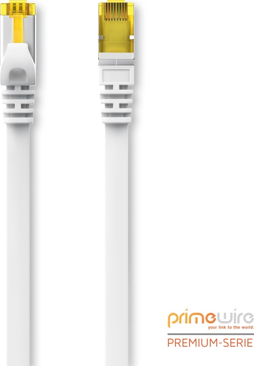 Produktbild Primewire CAT.7 Netzwerkkabel flach - Ethernet Gigabit Lan Kabel RJ45 - Patchkabel - komp. CAT.5 CAT.6 CAT.8 (U/FTP, CAT7, 7.50 m)