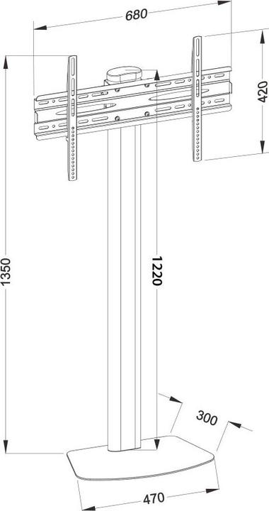 Produktbild Techly ICA-TR27 (Universal, 55", 40 kg)