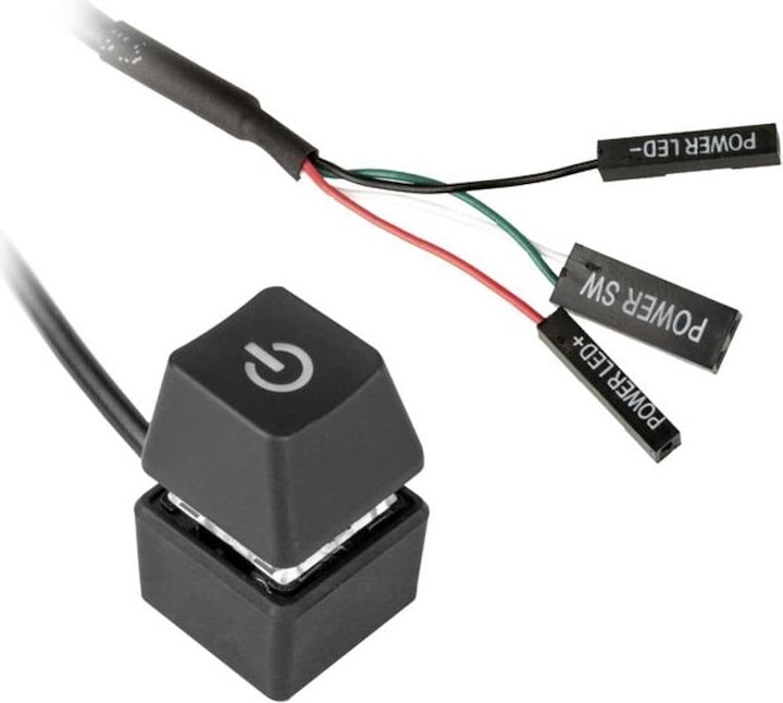 Kolink Externer Power Button mit Kabel (Blau)