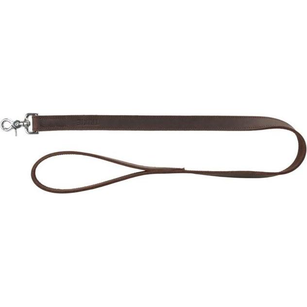 Trixie Rustic Fettleder-Leine (L, XL, Hund, Hundesport), Halsband + Leine