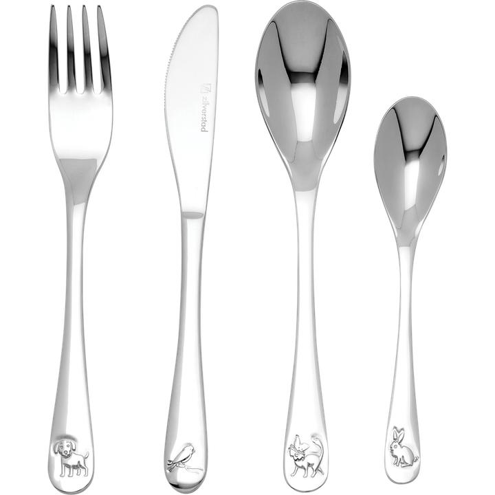 Image du produit Zilverstad Couverts pour enfants Animaux 4pcs.