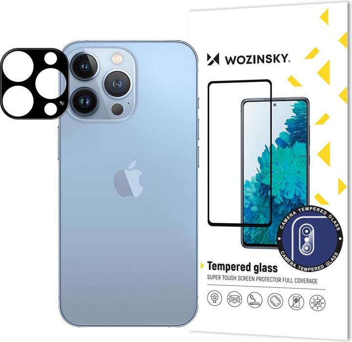 Wozinsky Full Camera Glass 9H Full Camera Tempered Glass for iPhone 13 Pro Camera (1 Stück, Apple iPhone 13 Pro)